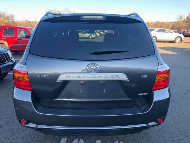 JTEES41A282100921 - 2008 TOYOTA HIGHLANDER BLACK photo 6