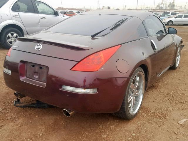 JN1AZ34E16M350100 - 2006 NISSAN 350Z COUPE PURPLE photo 4