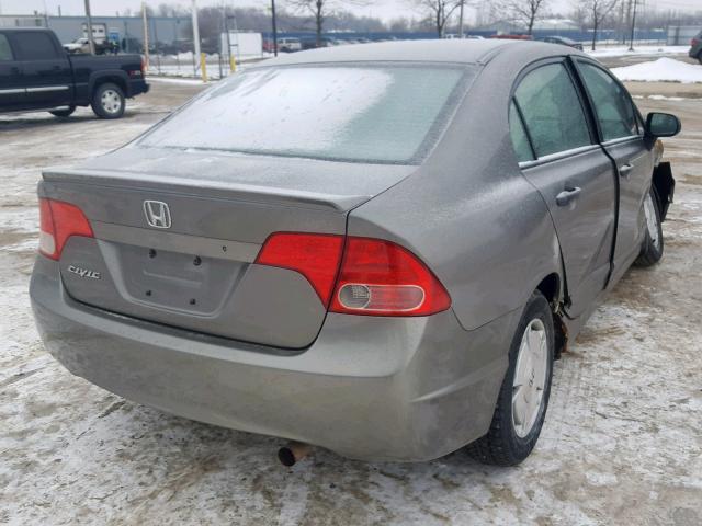 2HGFA164X8H002869 - 2008 HONDA CIVIC DX-G GRAY photo 4