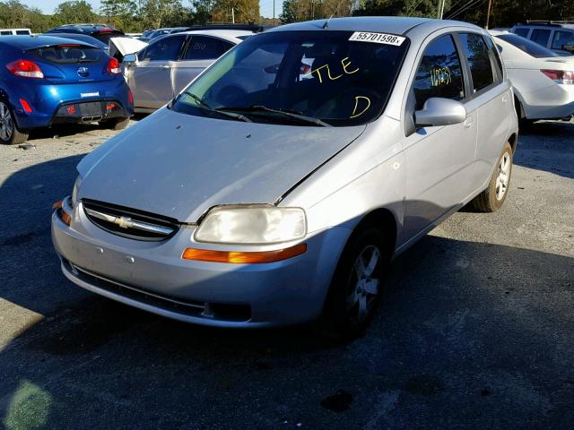 KL1TD666X7B702087 - 2007 CHEVROLET AVEO BASE ვერცხლისფერი ფოტო 2