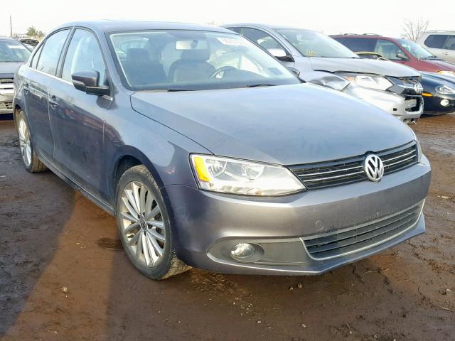 3VWL17AJ7EM412072 - 2014 VOLKSWAGEN JETTA SEL GRAY photo 1