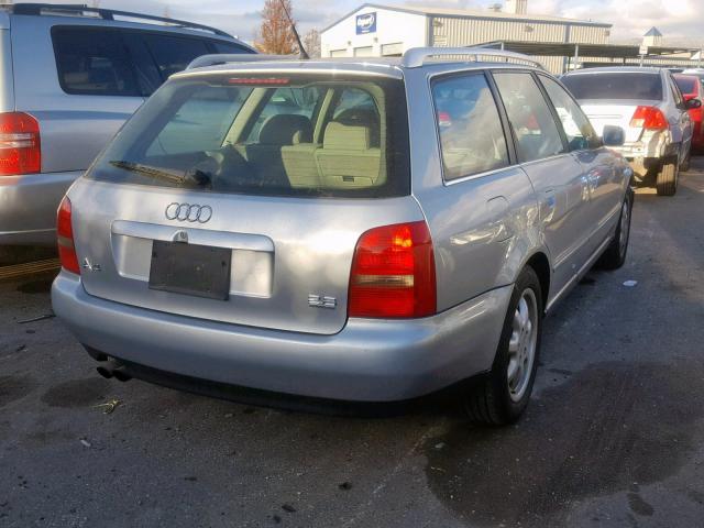 WAUGD28D8WA224736 - 1998 AUDI A4 2.8 AVA SILVER photo 4