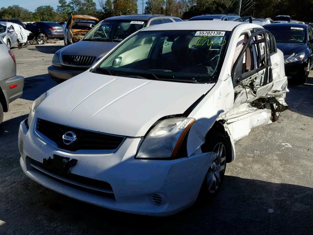 3N1AB6AP0CL685186 - 2012 NISSAN SENTRA 2.0 WHITE photo 2