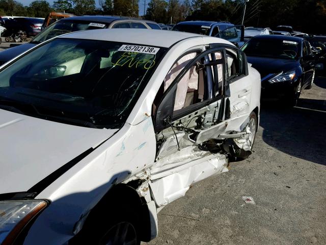 3N1AB6AP0CL685186 - 2012 NISSAN SENTRA 2.0 WHITE photo 9