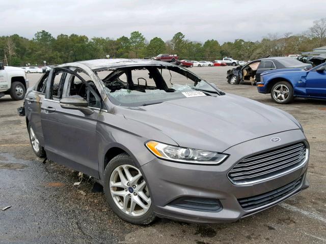 3FA6P0H79ER273247 - 2014 FORD FUSION SE GRAY photo 1