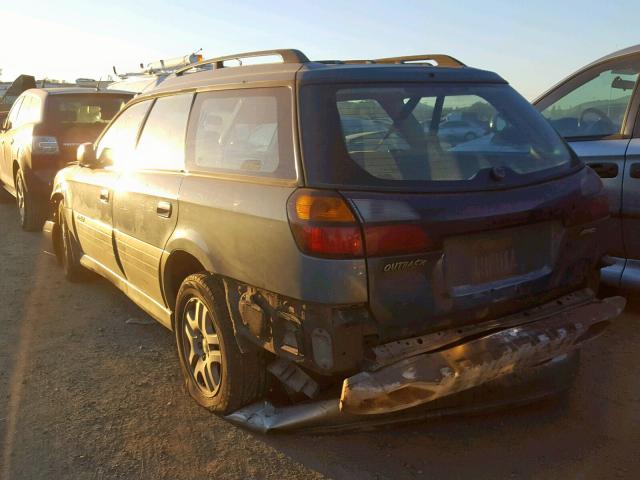 4S3BH6656Y7666645 - 2000 SUBARU LEGACY OUT GRAY photo 3