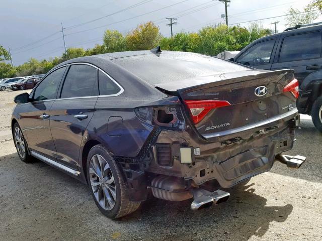 5NPE34ABXFH235411 - 2015 HYUNDAI SONATA SPO BROWN photo 3