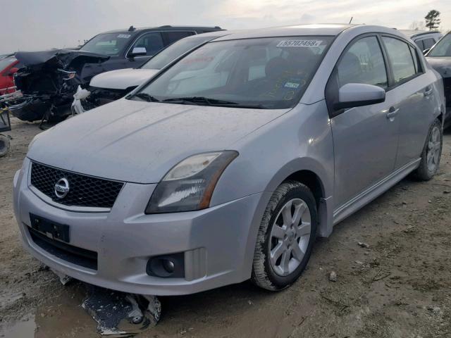 3N1AB6AP1CL664427 - 2012 NISSAN SENTRA 2.0 SILVER photo 2