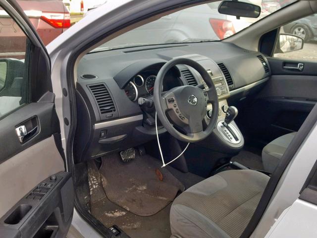 3N1AB6AP1CL664427 - 2012 NISSAN SENTRA 2.0 SILVER photo 9