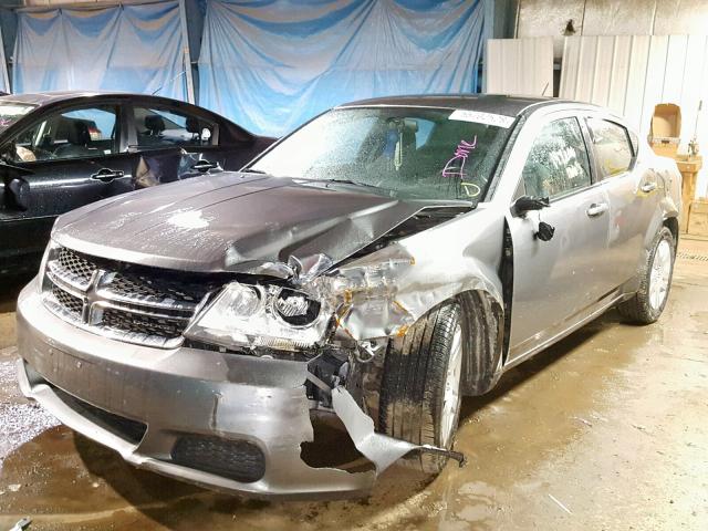 1B3BD4FB0BN616849 - 2011 DODGE AVENGER EX SILVER photo 2