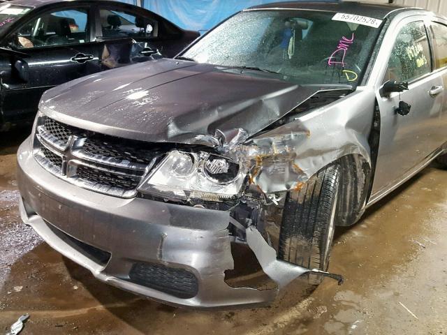 1B3BD4FB0BN616849 - 2011 DODGE AVENGER EX SILVER photo 9