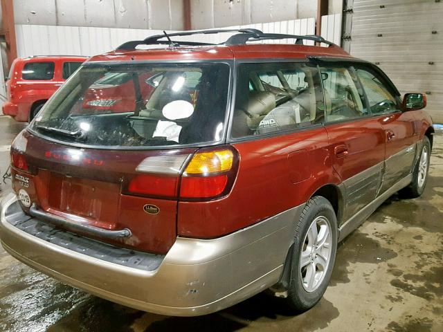 4S3BH806047614399 - 2004 SUBARU LEGACY OUT MAROON photo 4