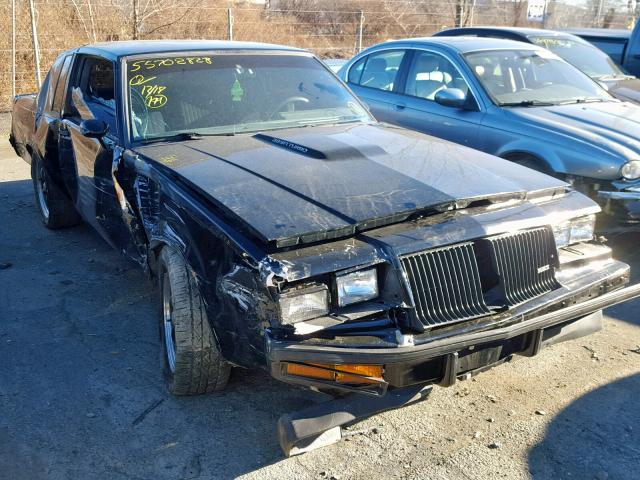 1G4GJ1175HP464297 - 1987 BUICK REGAL BLACK photo 1