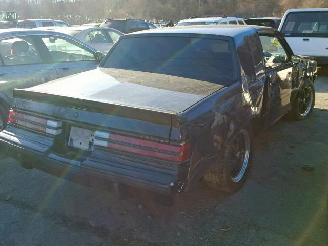 1G4GJ1175HP464297 - 1987 BUICK REGAL BLACK photo 4