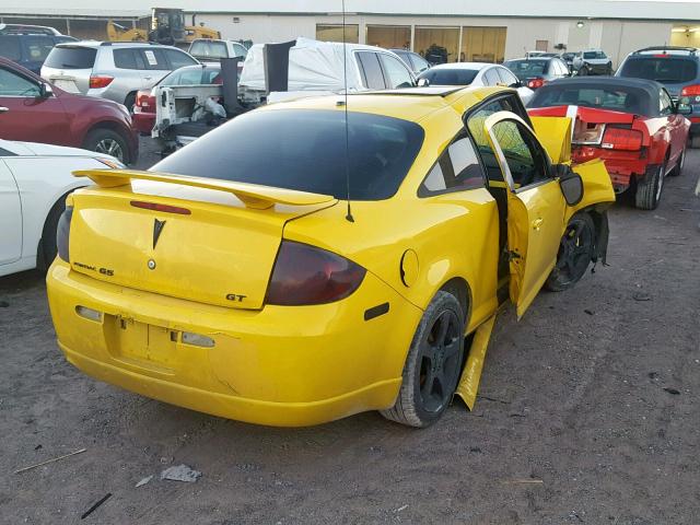 1G2AN18B777103181 - 2007 PONTIAC G5 GT YELLOW photo 4