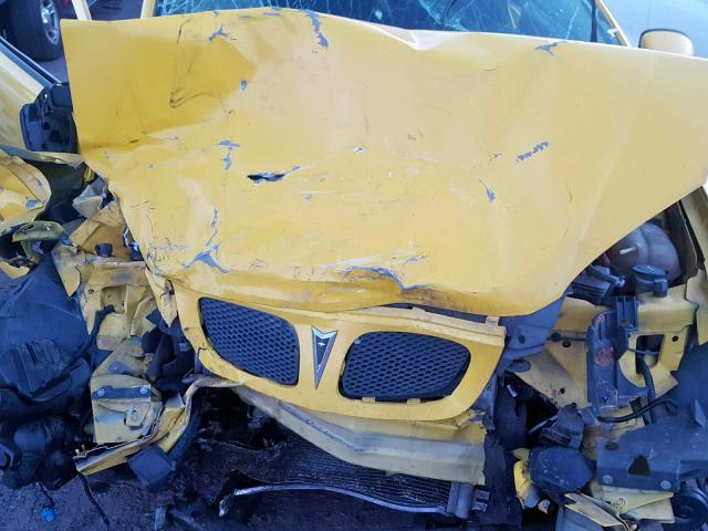 1G2AN18B777103181 - 2007 PONTIAC G5 GT YELLOW photo 7