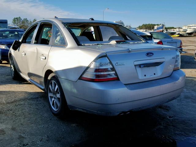 1FAHP24W68G108026 - 2008 FORD TAURUS SEL SILVER photo 3