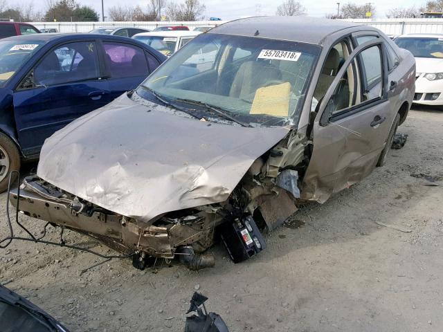 1FAFP34N55W221889 - 2005 FORD FOCUS ZX4 TAN photo 2