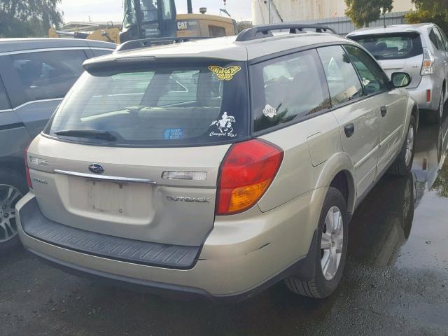 4S4BP61C957306172 - 2005 SUBARU LEGACY OUT GOLD photo 4