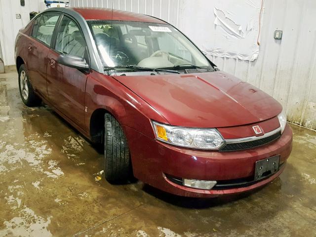1G8AL52F03Z110504 - 2003 SATURN ION LEVEL MAROON photo 1