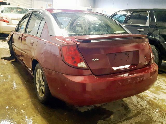 1G8AL52F03Z110504 - 2003 SATURN ION LEVEL MAROON photo 2