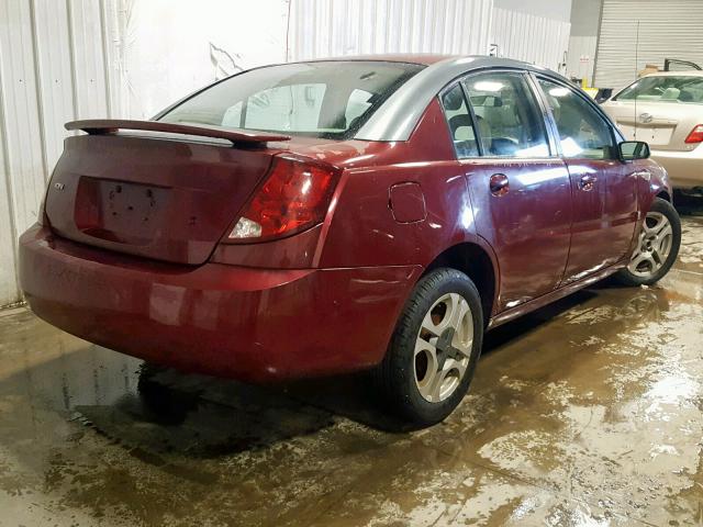 1G8AL52F03Z110504 - 2003 SATURN ION LEVEL MAROON photo 3