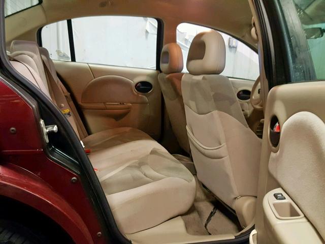 1G8AL52F03Z110504 - 2003 SATURN ION LEVEL MAROON photo 6