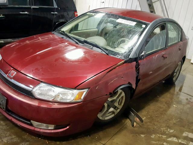 1G8AL52F03Z110504 - 2003 SATURN ION LEVEL MAROON photo 9