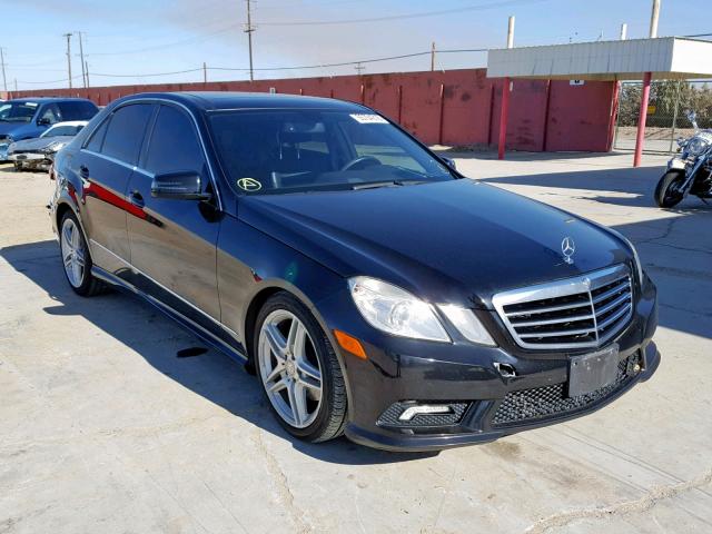 WDDHF5GB4BA494288 - 2011 MERCEDES-BENZ E 350 BLACK photo 1