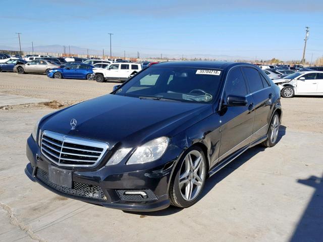 WDDHF5GB4BA494288 - 2011 MERCEDES-BENZ E 350 BLACK photo 2