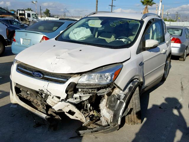 1FMCU9J9XEUC76247 - 2014 FORD ESCAPE TIT WHITE photo 2