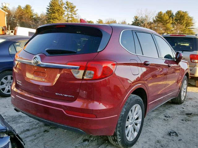 LRBFXBSA2HD219570 - 2017 BUICK ENVISION E RED photo 4