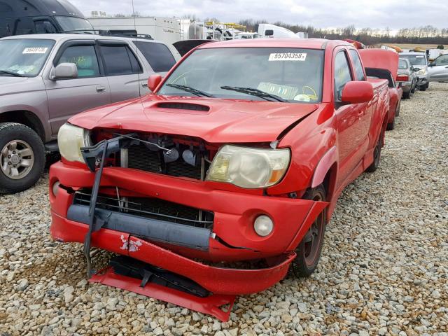 5TETU22N05Z069669 - 2005 TOYOTA TACOMA X-R RED photo 2