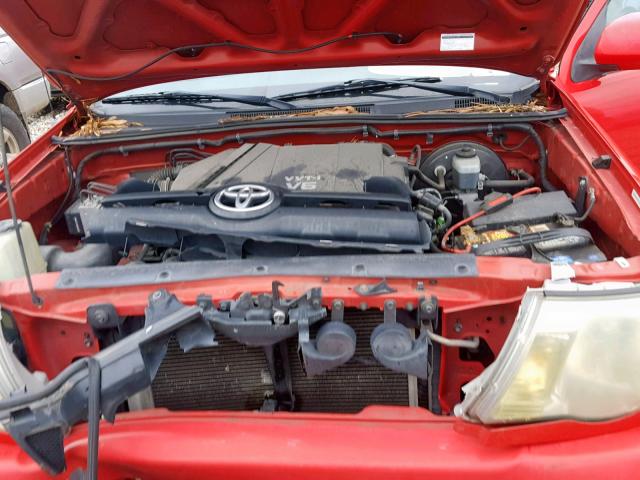 5TETU22N05Z069669 - 2005 TOYOTA TACOMA X-R RED photo 7