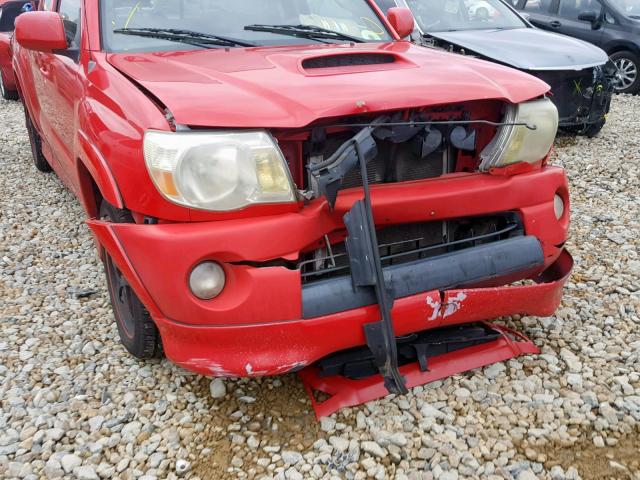 5TETU22N05Z069669 - 2005 TOYOTA TACOMA X-R RED photo 9