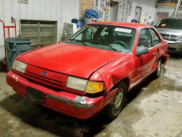 1FAPP31X0RK126678 - 1994 FORD TEMPO GL RED photo 2