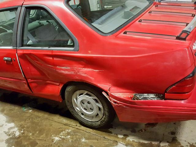 1FAPP31X0RK126678 - 1994 FORD TEMPO GL RED photo 9