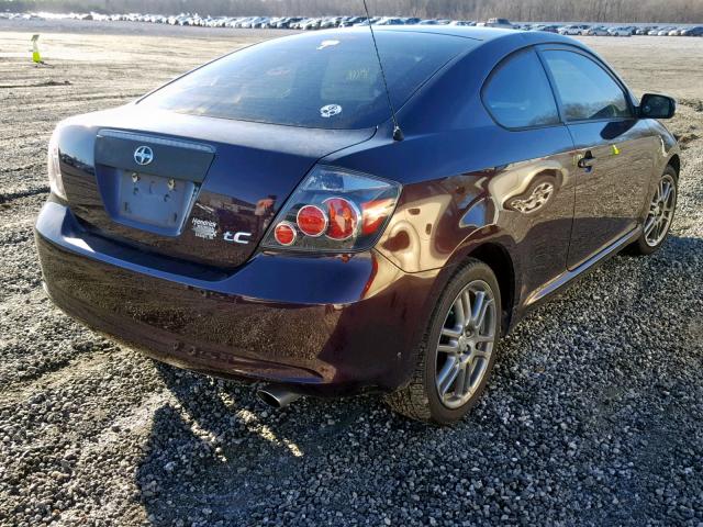 JTKDE167290281737 - 2009 TOYOTA SCION TC ბურგუნდია ფოტო 4
