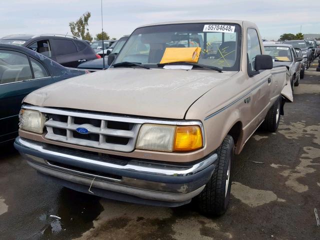 1FTCR10X6PPB69642 - 1993 FORD RANGER GOLD photo 2