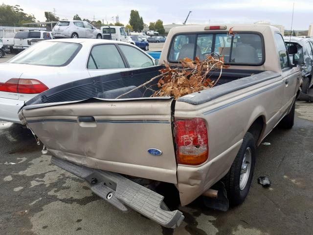 1FTCR10X6PPB69642 - 1993 FORD RANGER GOLD photo 4