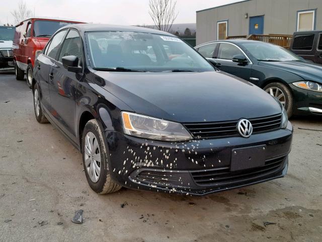 3VW2K7AJ7EM217338 - 2014 VOLKSWAGEN JETTA BASE BLACK photo 1