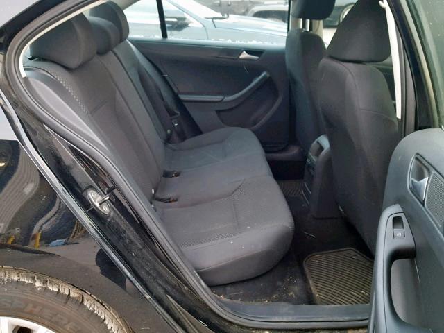 3VW2K7AJ7EM217338 - 2014 VOLKSWAGEN JETTA BASE BLACK photo 6