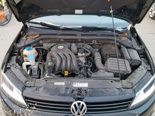 3VW2K7AJ7EM217338 - 2014 VOLKSWAGEN JETTA BASE BLACK photo 7