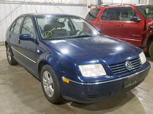 3VWSK69M04M021474 - 2004 VOLKSWAGEN JETTA GLS BLUE photo 1