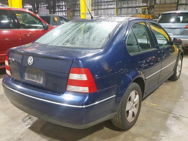 3VWSK69M04M021474 - 2004 VOLKSWAGEN JETTA GLS BLUE photo 4