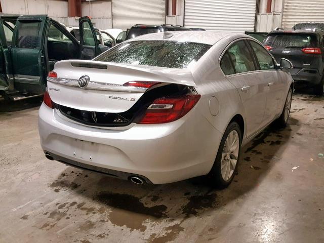 2G4GK5EX3G9150496 - 2016 BUICK REGAL SILVER photo 4