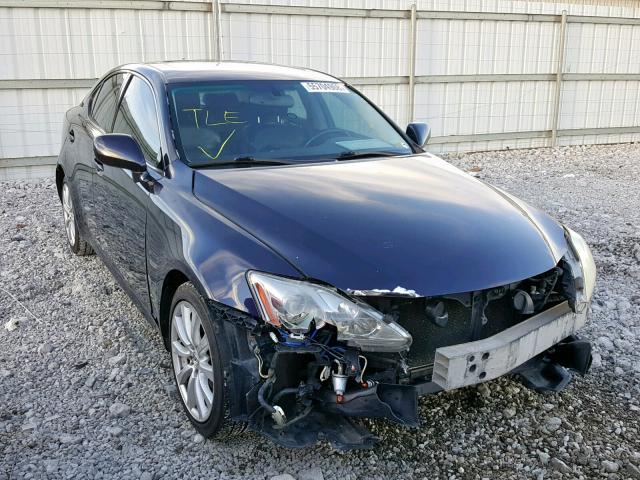 JTHCK262082024101 - 2008 LEXUS IS 250 BLUE photo 1