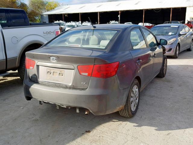 KNAFU4A21C5515941 - 2012 KIA FORTE EX BROWN photo 4