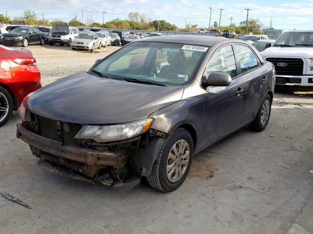 KNAFU4A21C5515941 - 2012 KIA FORTE EX BROWN photo 9