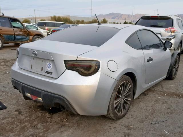 JF1ZNAA11D2721031 - 2013 TOYOTA SCION FR-S SILVER photo 4